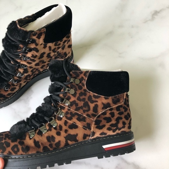 Tommy Hilfiger Icee Leopard Print Faux Fur Bootie 7.5 - Picture 12 of 12